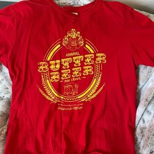 Harry Potter Butter Beer Pub Crawl shirt - has small tear